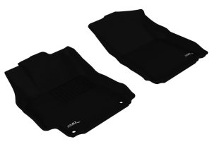 Toyota Camry Floor Mats - Front - 3D MAXpider - KAGU Series - Black - `12-`14